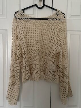 Cream Woven Top